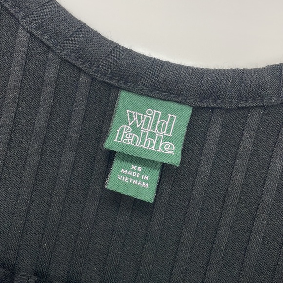 NWOT • Black Rib Knit Dress - Picture 7 of 13